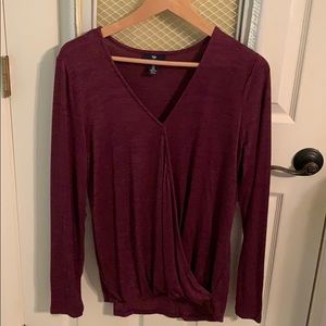 Plum gap sweater.
